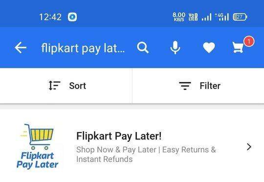 Flipkart pay later