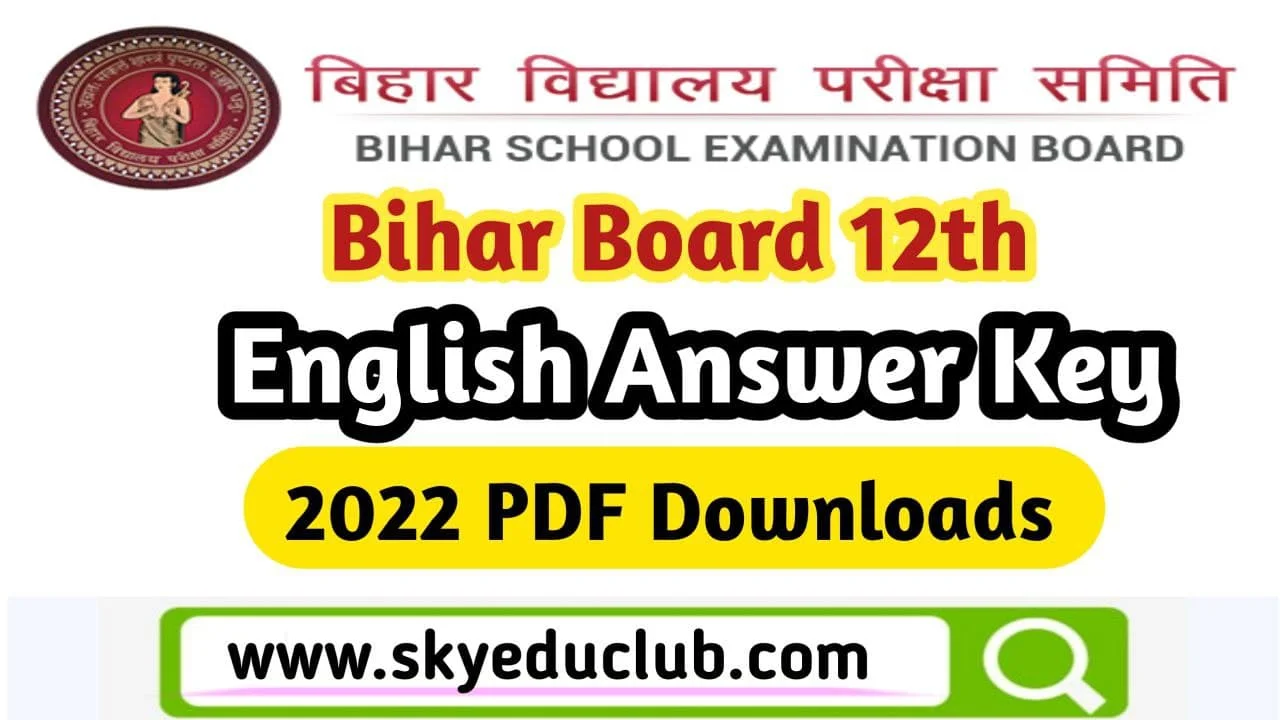 BSEB 12th Biology Answer Key Download