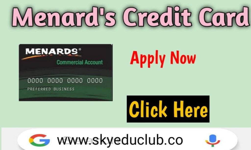 Menards Credit Card Login