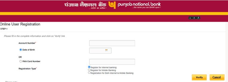 PNB Internet Banking Login
