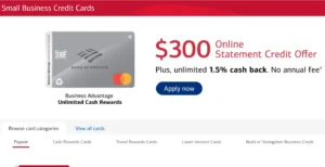 How to get Bank of America Business Credit Card Apply